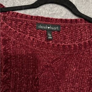 Derek Heart Women's Burgundy Sweater